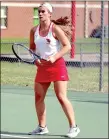  ?? SUBMITTED PHOTO ?? Junior Reagan White qualified for the State 5A tennis tournament as Farmington’s No. 1 girls singles competitor.