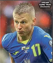  ?? ?? DREAM COME TRUE: Zinchenko