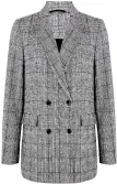  ??  ?? CHECK BLAZER There are countless iterations of the check blazer and this is one of the best on the High Street. Doublebrea­sted, it can be worn over dresses or with jeans. Pull up the sleeves for a cool look and, when the weather takes a turn for the worse, layer under a plain coat. Blazer, £69