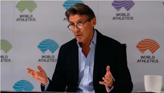  ?? Bild: Handout via World Athletics/REUTERS ?? Sebastian Coe, Präsident von World Athletics, wird als möglicher Nachfolger von IOC-Chef Thomas Bach gehandelt