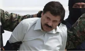  ??  ?? El Chapo twice escaped prison before his final capture in 2016. Photograph: Eduardo Verdugo/AP