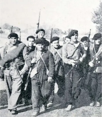  ?? EFE ?? Miembros de la XI Brigada Internacio­nal en Madrid en 1936