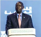  ?? ?? President William Ruto of Kenya said it is no longer tenable or sustainabl­e to extract natural resources from Africa