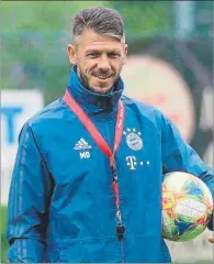  ??  ?? Martín Demichelis, en un entrenamie­nto del filial del Bayern