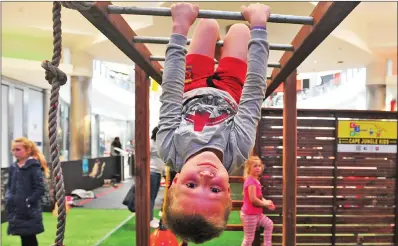  ?? PICTURE: CINDY WAXA/AFRICAN NEWS AGENCY (ANA) ?? Deon Pretorius plays on the jungle gym at the Cape Gate Adventure Park, which opened yesterday for the school holidays.