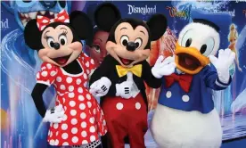  ?? Photograph: Jim Smeal/BEI/BEI/Shut ?? Disney characters pose in Los Angeles in 2010.