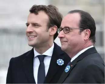  ?? AFP/GETTY IMAGES ?? President-elect Emmanuel Macron acted as a top adviser for outgoing President François Hollande for two years.