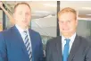  ??  ?? Bayleys Valuations Ltd directors Nick Thacker ( left) and Carl Waalkens.