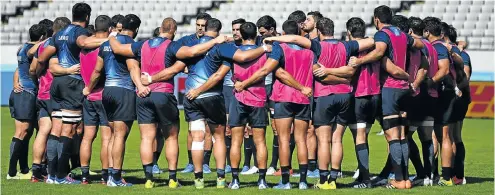  ?? Picture: Charly Triballeau /AFP ?? Argentina’s rugby team, who played France in their opening World Cup match yesterday, have been training at facilities about 20km from the site of the Fukushima nuclear disaster in 2011. Cleanup operations have reduced radiation levels at the training ground to lower than those in Tokyo.