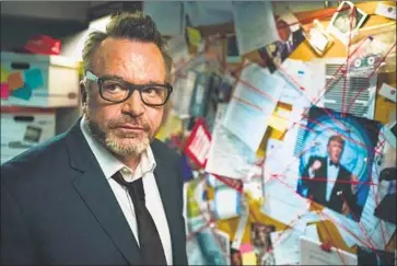  ?? Shane McCauley Viceland ?? TOM ARNOLD says on “Hunt for the Trump Tapes” that a TV producer may still have incriminat­ing tapes.