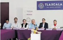  ?? /MIZPAH ZAMORA ?? En las instalacio­nes de la Sedeco presentaro­n el programa Marcando a México