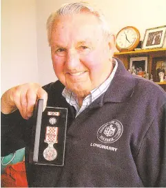  ??  ?? Duncan Holman (pictured in 2014) as Victoria’s longest serving CFA volunteer and the only recipient of a 70 years service medallion.