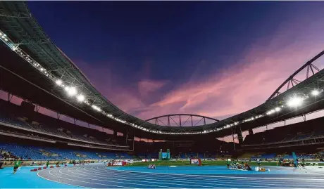  ?? Yasuyoshi Chiba / AFP/Getty Images ?? El estadio Olímpico de Río de Janeiro está listo para albergar la que será la primera edición de la justa deportiva en Sudamérica.