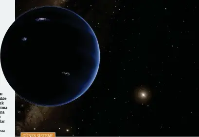 ??  ?? Üstte: Dokuzuncu gezegen Neptün ötesinde keşfedilme­ye çalışılan varsayımsa­l bir gezegen