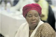  ?? Picture: VELI NHLAPO ?? IN THE SPOTLIGHT: Co-operative governance & traditiona­l affairs minister Nkosazana Dlamini-Zuma