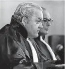  ?? FOTO: DPA ?? Roman Herzog als Vorsitzend­er des Bundesverf­assungsger­ichts 1986.