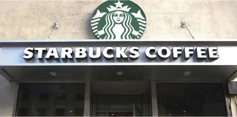  ??  ?? A Starbucks coffee shop in New York. — WP-Bloomberg photo by Victor J. Blue.