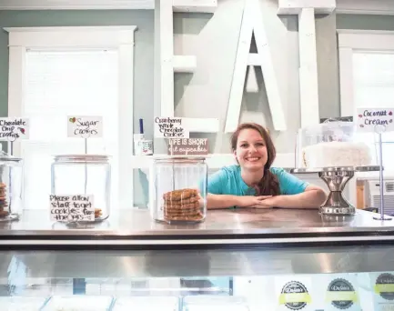  ?? ARIEL COBBERT/ THE COMMERCIAL APPEAL ?? Lady Bugs Bakery new owner Megan Cole in Hernando, Miss., on Wednesday, July 8, 2020.