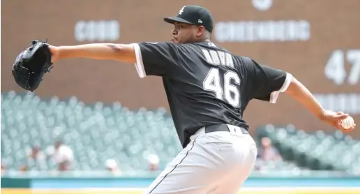  ?? GREGORY SHAMUS/GETTY IMAGES ?? Sox starter Ivan Nova scattered five hits in eight scoreless innings Wednesday against the Tigers. He has a 0.64 ERA in his last four starts.