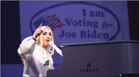  ?? Andrew Harnik / Associated Press ?? Lady Gaga will sing the national anthem at Joe Biden’s presidenti­al inaugurati­on on the West Front of the U.S. Capitol when Biden is sworn in Wednesday as the nation’s 46th president.