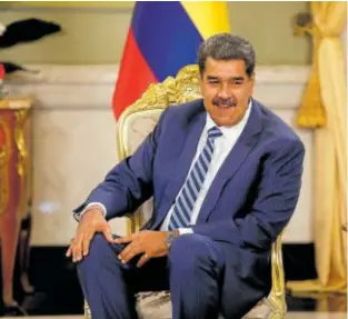  ?? // EP ?? El líder bolivarian­o, en una imagen de 2023 en el palacio presidenci­al