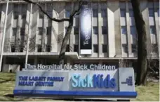  ?? COLIN MCCONNELL/TORONTO STAR FILE PHOTO ?? The Sick Kids hospital’s Motherisk lab tested hair using faulty methodolog­y.