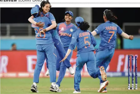  ?? GETTY IMAGES ?? Clearing the air:
“It is a wrong perception that people have of us not promoting women’s cricket. What can I do? Our women are going to play Test cricket after eight years. They play a Test in Bristol and six ODIS and T20IS . Would you still accuse me of not supporting women’s cricket?” says Ganguly.