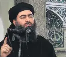  ??  ?? Abu Bakr al-Baghdadi declared a so-called Islamic caliphate from Mosul’s Great Mosque.