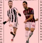  ??  ?? Miralem Pjanic, 27, e Hakan Calhanoglu, 24. Con Bosnia e Turchia fuori dal Mondiale GETTY