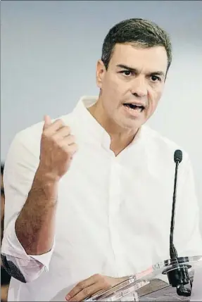  ?? OTO / EFE ?? El secretario general del PSOE, Pedro Sánchez