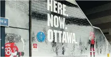  ?? JULIE OLIVER ?? Images of Ottawa Senators teammates Mike Hoffman and Erik Karlsson are all over the Canadian Tire Centre, but will they be teammates much longer?