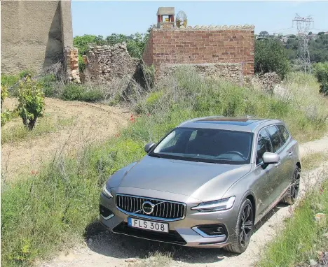  ?? COSTA MOUZOURIS/DRIVING ?? Pack some snacks, crank the tunes and settle in for a sweet road trip: The 2019 Volvo V60 combines comfort and function in a wagon that’s sportier and more stylish than your standard SUV.