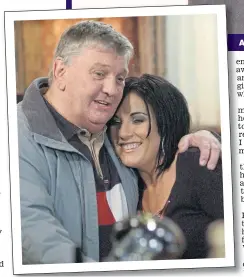  ??  ?? ACTION HERO: Former stuntman Derek Martin and, inset left, with Jessie Wallace in EastEnders