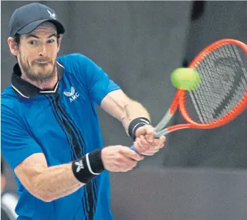  ??  ?? RIGHT DIRECTION: Andy Murray in action on the second-tier Challenger Tour last week.