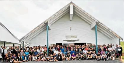  ??  ?? KINDRED SPIRITS: Taiao Ma¯ ori — Te Ao Tu¯ roa hui delegates at Ahipara, sharing a common passion. Picture/ Rongo Bentson