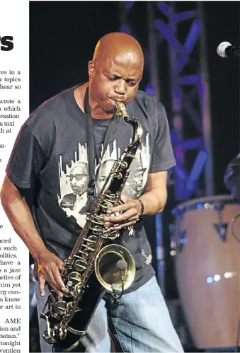  ?? / VELI NHLAPO ?? Bhudaza Mapefane will be performing at the Standard Bank Joy of Jazz at the Sandton Convention Centre tomorrow.