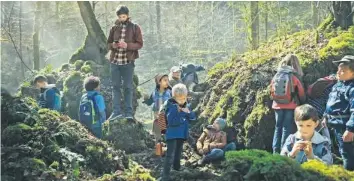  ?? SCREENSHOT COOP ?? Pascal ist im Clip mit seinen Schützling­en zum ersten Mal im Wald unterwegs. Video: Sehen Sie den Coop-Spot auf 20minuten.ch und bilden Sie sich selbst eine Meinung.