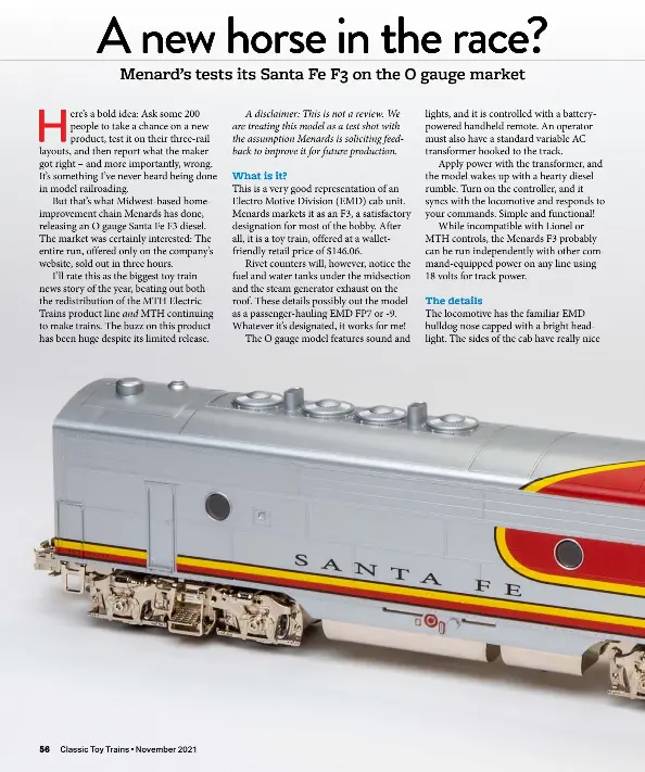 MENARDS' NEW ENGINE PressReader