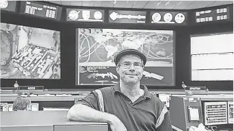  ??  ?? Author Andy Weir during a tour of NASA while promoting his first book, “The Martian.” Weir has just come out with his follow-up, “Artemis,” which is set on the moon. NASA