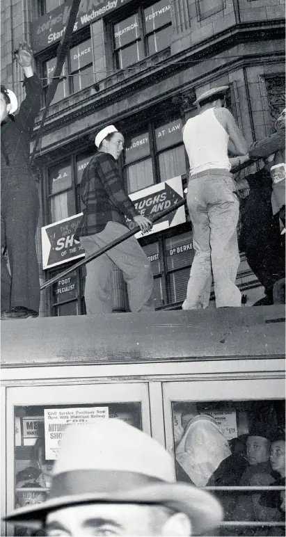  ?? Photos by George De Carvalho / The Chronicle 1945 ??