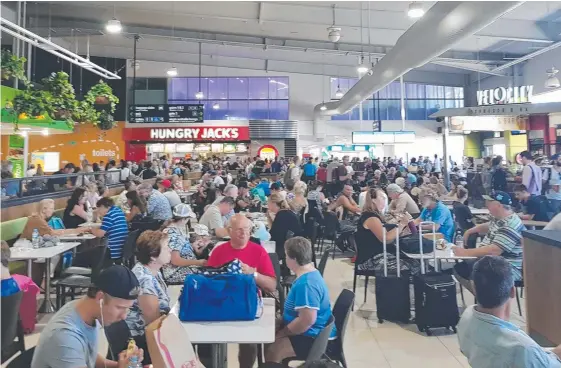  ??  ?? Gold Coast Airport has welcomed record numbers in recent months, leading to overcrowdi­ng in the terminal.