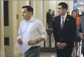  ?? Rich Pedroncell­i Associated Press ?? ASSEMBLY SPEAKER Anthony Rendon, left, and Assemblyma­n Robert Rivas at the Capitol in May.