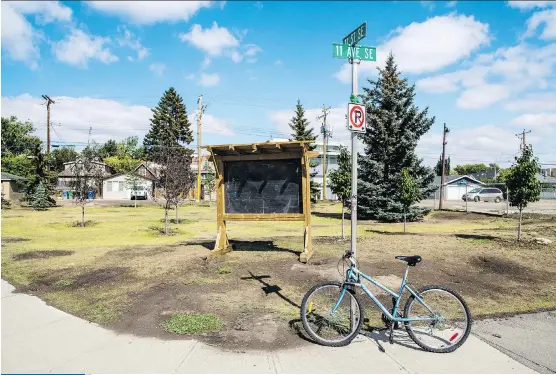  ?? GAVIN YOUNG ?? One of Calgary’s first of four proposed public cannabis consumptio­n areas is in Inglewood at 11th Avenue and and 11th Street S.E.