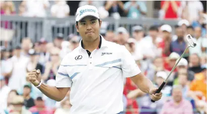  ?? Picture: Getty Images ?? HOT STREAK. Hideki Matsuyama of Japan shot 61 in the final round to secure the WGC Bridgeston­e Invitation­al title at at Firestone Country Club South Course in Akron, Ohio on Sunday.