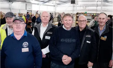  ??  ?? Enjoying the new Warragul Woodworker­s Club new building at the official opening last Wednesday were, from left, Russell Coote, club president Roger Gadd, Victorian Men’s Shed Associatio­n president Lindsay Oates, club secretary Brian Grist, David Mudge...