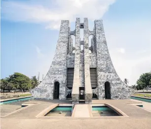  ??  ?? The Nkrumah Mausoleum in Accra.