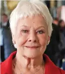  ??  ?? Full of fun: Dame Judi Dench