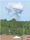  ?? NORTHWEST FLORIDA DAILY NEWS VIA AP ?? Smoke from a MOAB weapon rises over a test site in Florida in 2004.