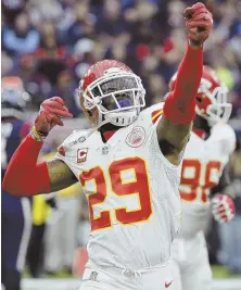  ?? AP PHoto ?? SAFETY PLAN: Chiefs star defensive back Eric Berry is expected to finally report after sitting out the first several weeks of the preseason.