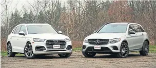  ?? ALEX BEARE/AUTOGUIDE.COM ?? The Audi SQ5 starts at $63,395, and the Mercedes-AMG GLC 43 starts at $61,975.